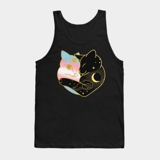 Transgender Celestial Cat Heart Tank Top